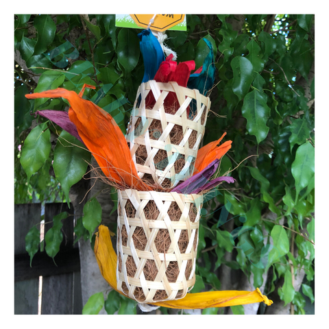 Foraging Double Bamboo Basket