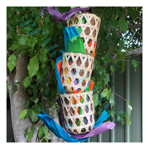 Foraging Triple Bamboo Basket