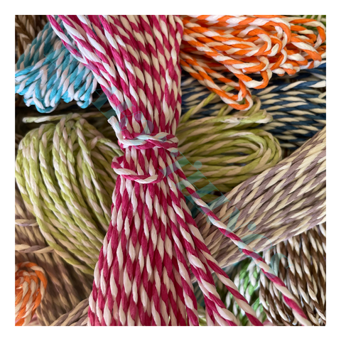 Paper Twist Rope 3 x 7m bundles (mixed colour)